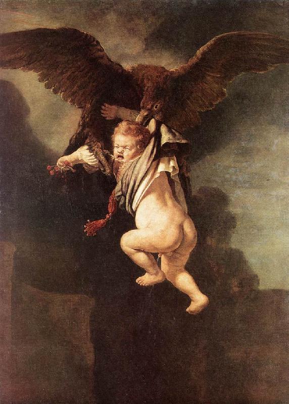 REMBRANDT Harmenszoon van Rijn Rape of Ganymede dh